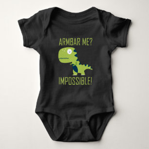 BJJ Brazilian Jiu Jitsu TRex Armbar Humor Baby Bodysuit