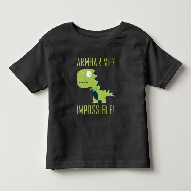 BJJ Brazilian Jiu Jitsu TRex Armbar Humor Toddler T-shirt (Front)