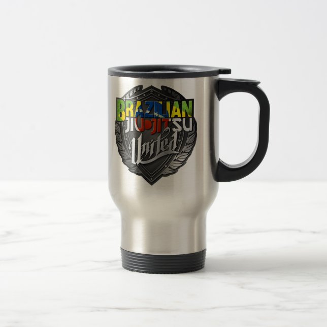 BJJ - Brazilian Jiu Jitsu United Travel Mug (Right)