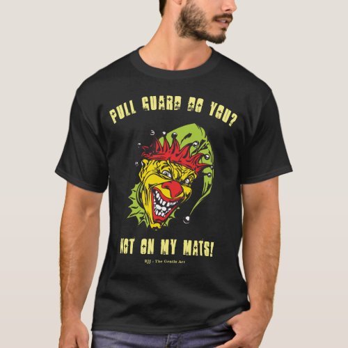 BJJ Fully Editable Front And Rear Maniac Jester T_Shirt