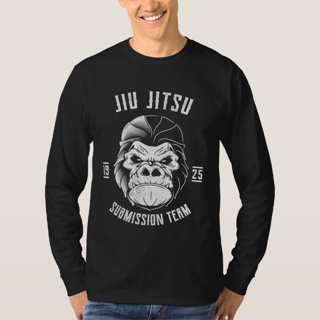 BJJ Gorilla  Brazilian Jiu Jitsu and Grappling  1 T-Shirt (Front)