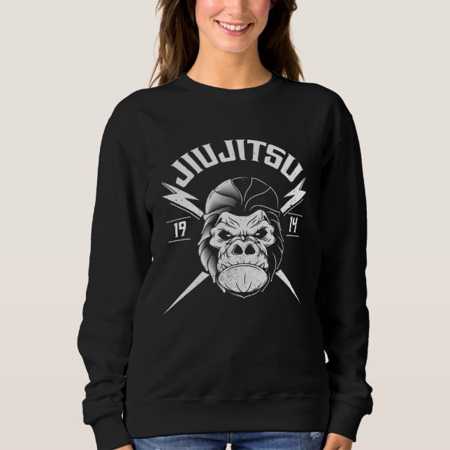BJJ Gorilla  Brazilian Jiu Jitsu and Grappling Sweatshirt (Front)