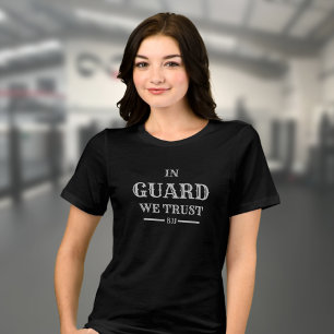 BJJ In Guard We Trust Brazilian Jiu Jitsu Woman's Tri-Blend Shirt