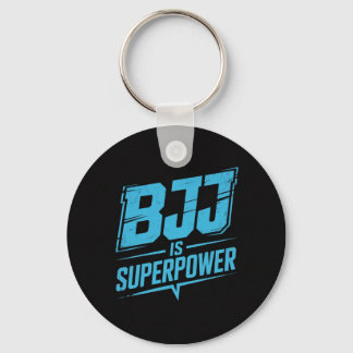 BJJ is Super-Power Vintage Graphic Keychain