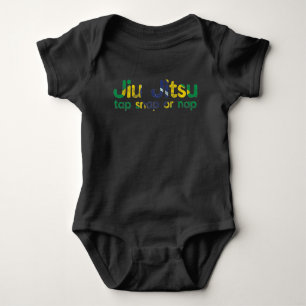 BJJ Jiu Jitsu Brazil Martial Arts Tap Snap or Nap Baby Bodysuit