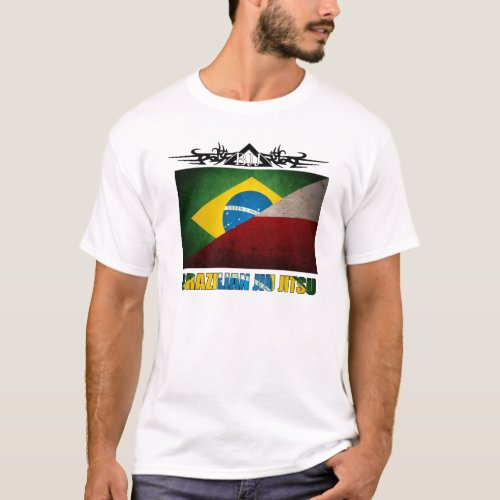 BJJ Poland _Brazilian Polish Flag Fusion T T_Shirt