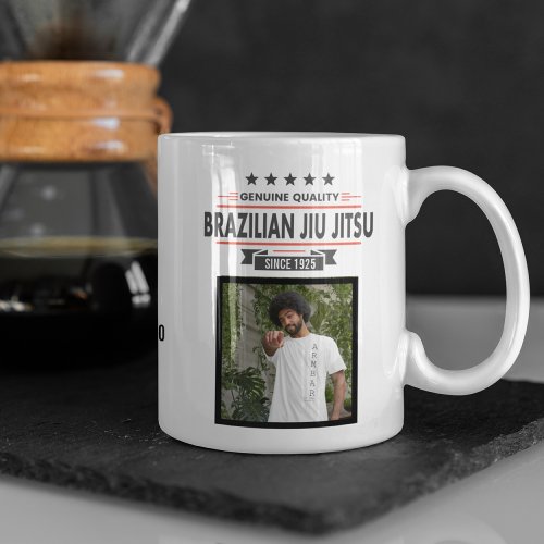 BJJ Ranked Belt Promotion With Year Of Award Photo Coffee Mug