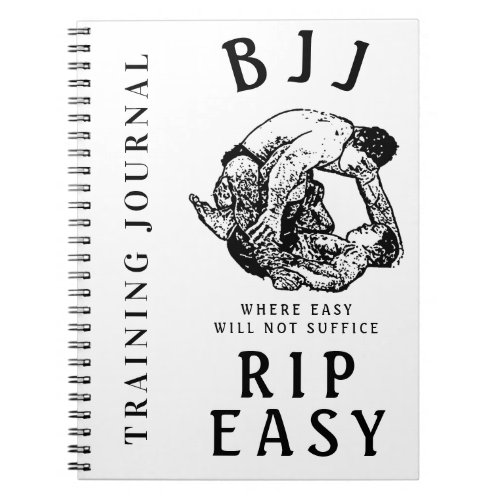 BJJ RIP EASY Training journal note book