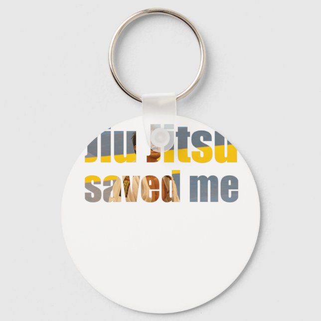 BJJ Saved Me Keychain (Front)