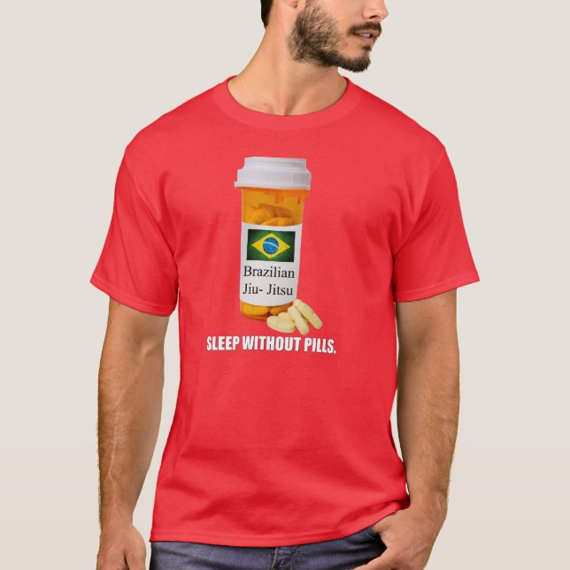 BJJ Sleep Without Pills Dark T-shirt (Front)
