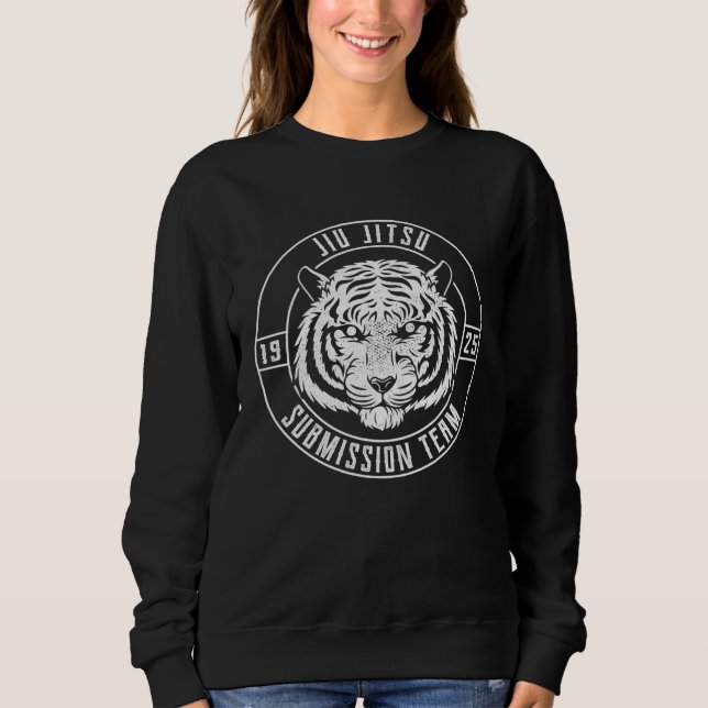 BJJ Tiger  Brazilian Jiu Jitsu and Grappling Sweatshirt (Front)