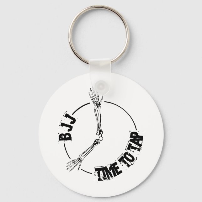 BJJ - Time to Tap Keychain (Front)
