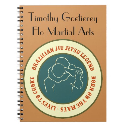 BJJ training notebook Brazilian Jiu Jitsu Legend