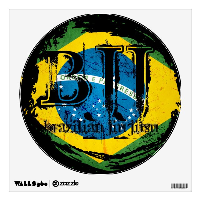 BJJ Vortex - Brazilian Jiu Jitsu Wall Decal (Front)