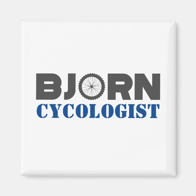 Bjorn Mountain Biker Magnet (Front)
