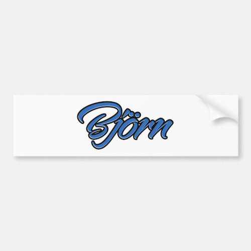 Bjrn Name blue Aufkleber Sticker Autoaufkleber