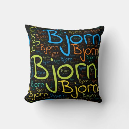 Bjorn Throw Pillow