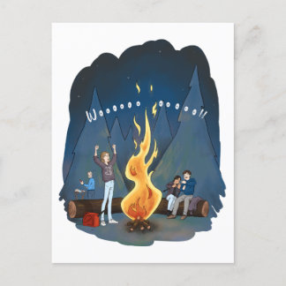 Bjornstad A&C Bonfire Postcard