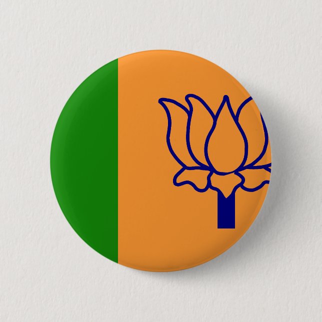 Bjp, India flag Button (Front)