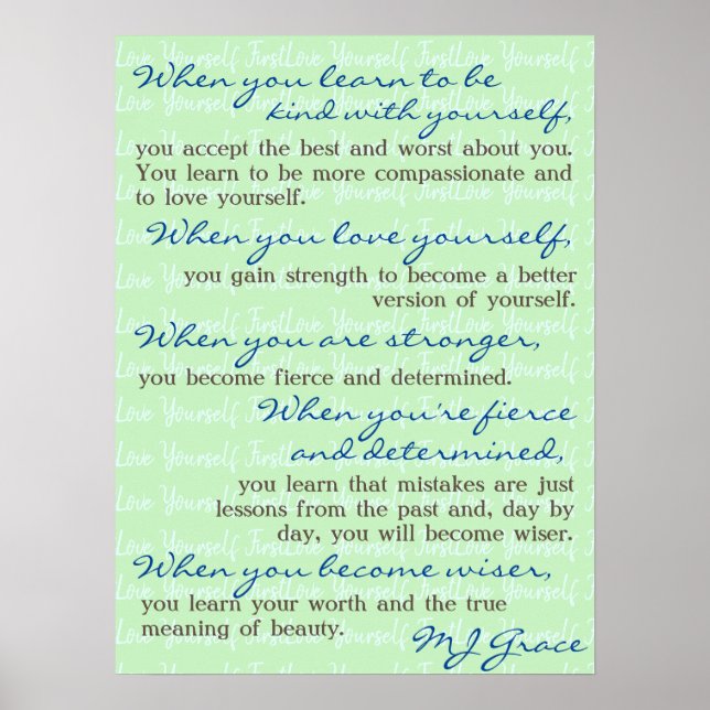 BK2YS | "Love Yourself First" Poster (Front)