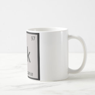 Bk - Black Licorice Chemistry Periodic Table Coffee Mug