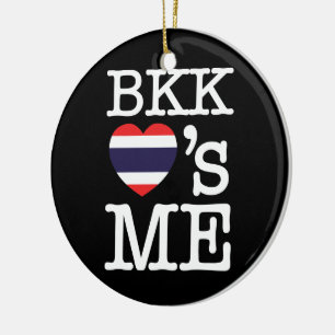 BKK LOVE'S ME CERAMIC ORNAMENT