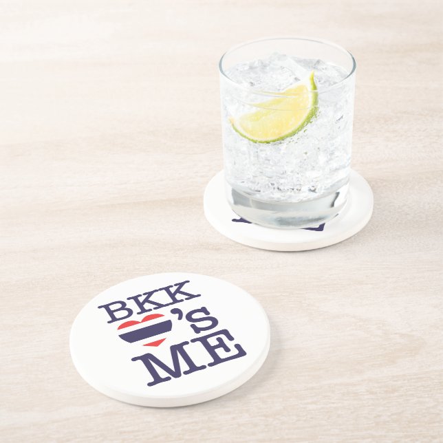 BKK LOVE'S ME DRINK COASTER (Side)
