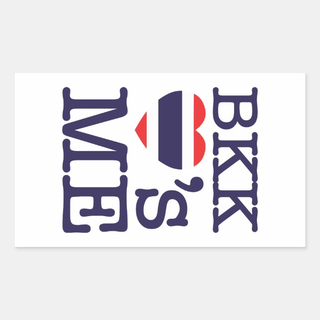 BKK LOVE'S ME RECTANGULAR STICKER (Front)