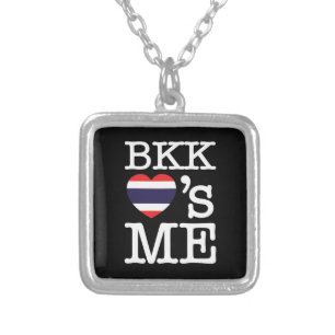 BKK LOVE'S ME SILVER PLATED NECKLACE