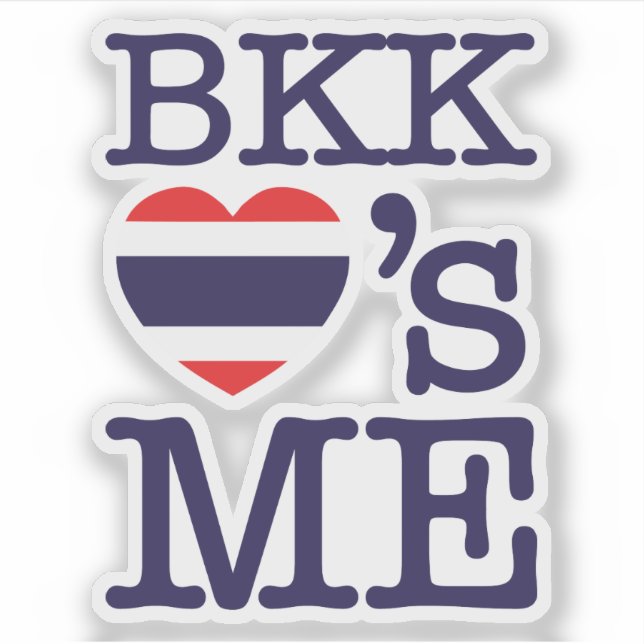 BKK LOVE'S ME STICKER (Front)