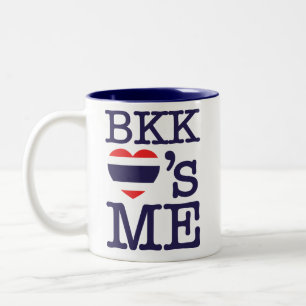 BKK LOVE'S ME Two-Tone COFFEE MUG