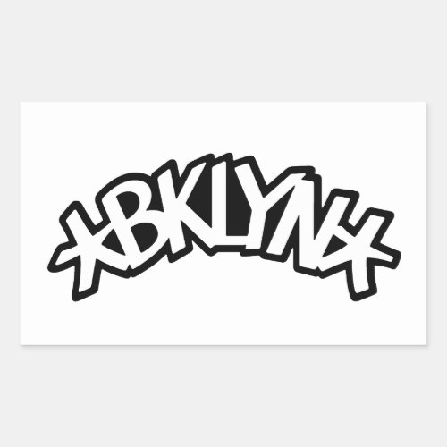 BKLYN _ Nets Basketball Rectangular Sticker