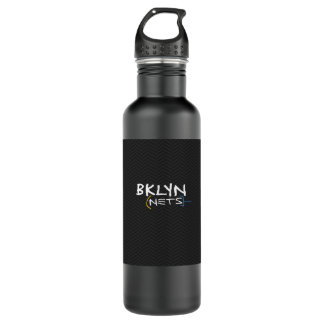 BKLYN NETS - Brooklyn Basketball Pattern Stainless Steel Water Bottle