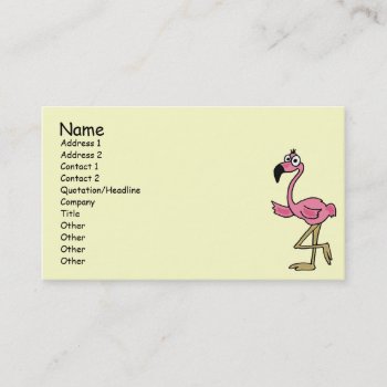 Bl- Funny Flamingo Business Cards by inspirationrocks at Zazzle