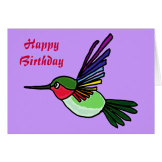 Hummingbird Happy Birthday Cards - Greeting & Photo Cards | Zazzle