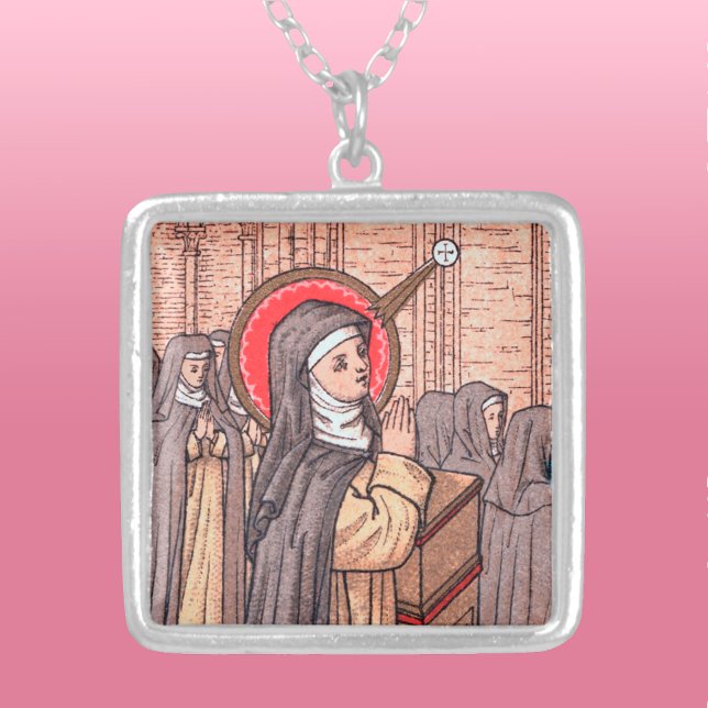 Bl. Imelda Lambertini's Miracle (Detail; VVP 010) Silver Plated Necklace (Creator Uploaded)