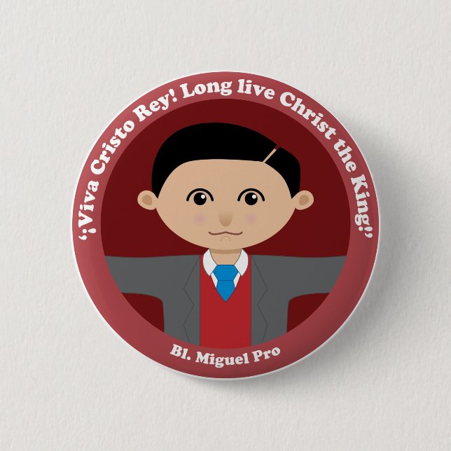 Bl. Miguel Pro Button (Front)
