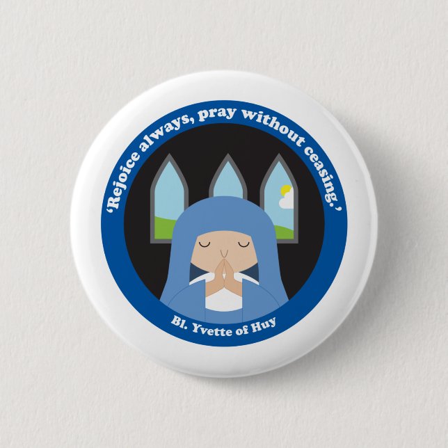 Bl. Yvette of Huy Button (Front)