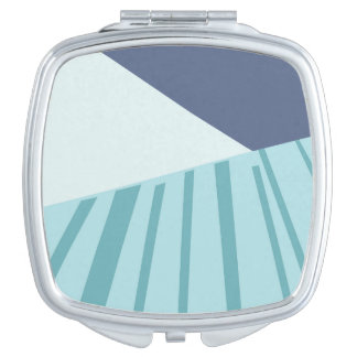 blå compact mirror