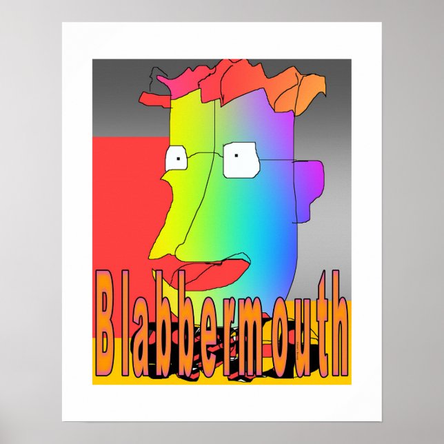 Blabbermouth Comic Poster White Border (Front)