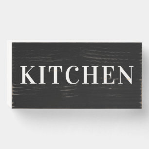 Blac Kitchen quote Wooden Wall Art Wooden Box Sign