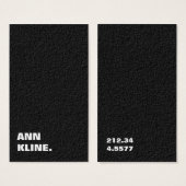 Black (Front & Back)