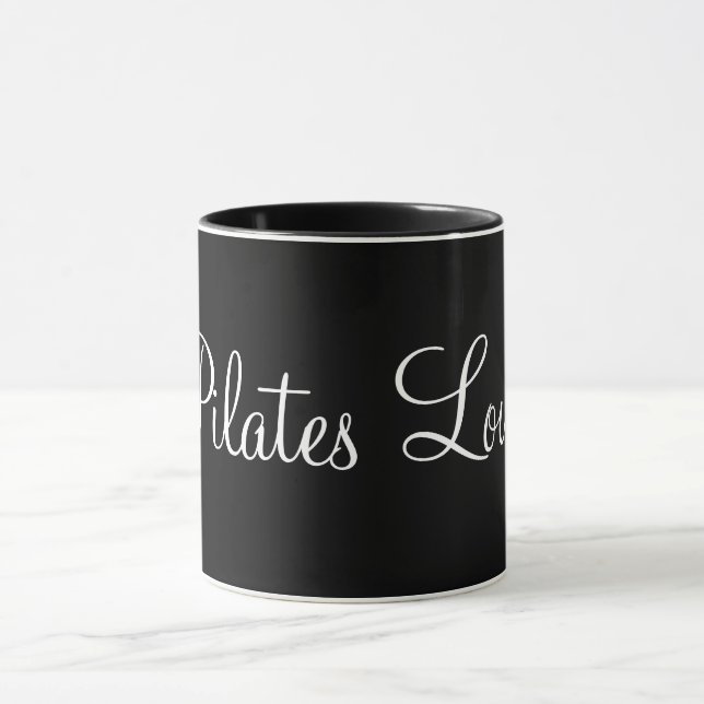 Black 11 oz Combo Mug | Pilates Lover 4 (Center)