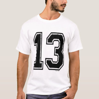 Black 13 Number T-Shirt