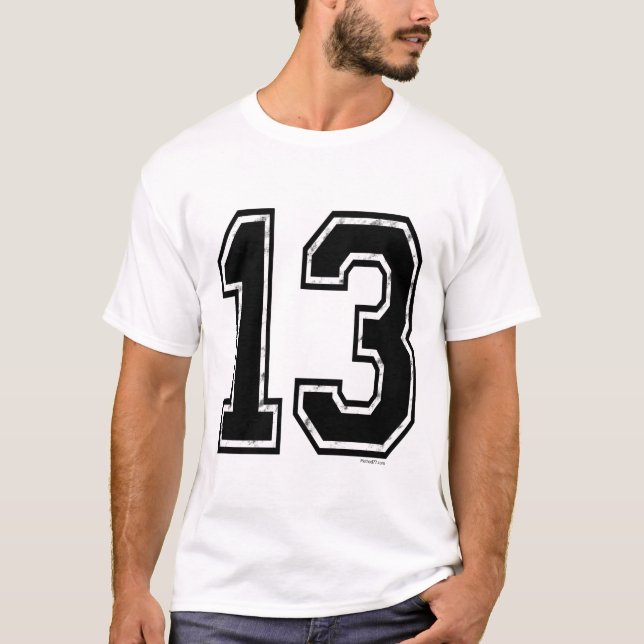 Black 13 Number T-Shirt (Front)