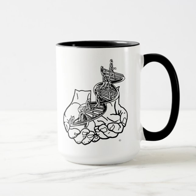 Black 15 oz Ringer Mug (Right)