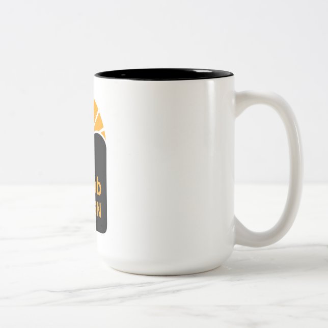 Black 15 oz Two-Tone Mug (Right)