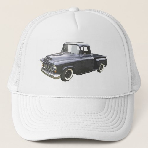 Black 1956 Chevrolet Pickup Trucker Hat