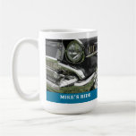 Black 1957 Chevy Car, Name/Message, Your Photo/Art Coffee Mug