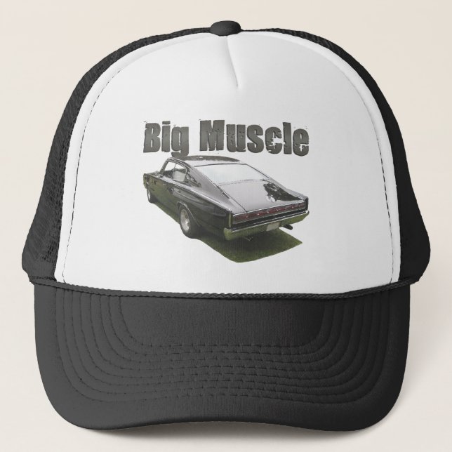 Black 1967 Dodge Charger Trucker Hat (Front)